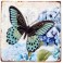 Dessous de plat Céramique : Modèle Papillon Bleu 2, L 16 cm