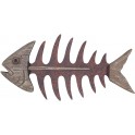 Déco murale Métal & Bois flotté : Poisson, L 40 cm