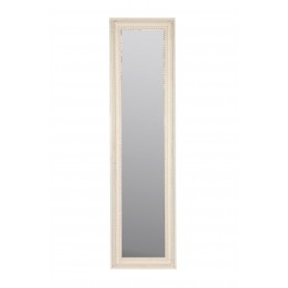 Grand Miroir Psyché sur Pied, Moulures en Résine, Ecru, H 164 cm