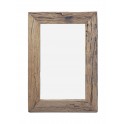 Grand Miroir, Encadrement en Bois brut recyclé, H 101 cm