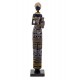 Statuette Africaine en pagne kita & Cruche 2, Collection Ethnik, H 42 cm