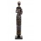 Statuette Africaine en pagne kita & Cruche 2, Collection Ethnik, H 42 cm