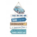 Déco murale et Coccinelle : The Beach is calling, H 50 cm…