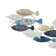 Déco murale en Métal : Banc de Poissons, Gamme Océanic. L 127 cm