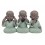 Figurine 3 Bouddhas de la Sagesse, Coll Baby Zen, L 13 cm