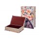 Set 2 Boites Livres : Femme et cheveux en fleurs, H 27 cm (Grand)