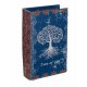 Set 2 Boites Livres : Arbre de vie, Bleu, H 27 cm (Grand)