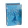 Boite Livre : Arbre de vie fleuri, Bleu, H 27 cm