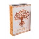 Set 2 Boites Livres : Arbre de vie, Marron, H 27 cm (Grand)