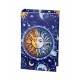 Boite Livre : Lune, Soleil et Constellations, Bleu nuit, H 17 cm