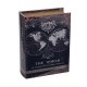 Set 2 Boites Livres Cartographie : The World, Noir, H 23 (Grand)