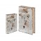 Set 2 Boites Livres : Explore le monde, Beige, H 26 cm (Grand)