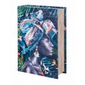 Boites Livre : Femme Africaine tropicale, H 27 cm