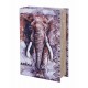 Set 2 Boites Livres : Eléphant d'Afrique, H 27 cm (Grand)
