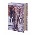 Boite Livre : Eléphant d'Afrique, H 27 cm