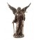 Statuette résine : L'archange Saint Michel, H 35 cm