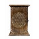 Boite à clés en Bois, Modèle Mandala, H 28 cm