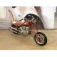 Moto en métal Type Chopper, Collection 2019, L 27 cm, Couleur Rouge
