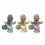 Set de 3 Mini-Moines de la Sagesse Assis 2, Collection Baby Zen, H 7,5 cm