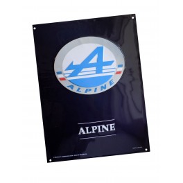 Plaque Métal bombée : Renault Alpine A 110, 40 x 30 cm