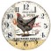Horloge Cuisine, Modèle rétro Poule, La gastronomie française, Diamètre 34 cm