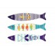 Set 3 magnets Frigo aimantés, Poissons Thème Mer 1, L 13 cm