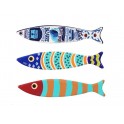 Set 3 magnets Frigo aimantés, Poissons Thème Mer 4, L 13 cm