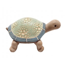 Statuette Tortue Bleue, Collection Marina, L 12 cm