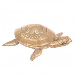 Statuette Tortue Bleue, Collection Marina, L 12 cm