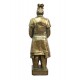 Statue Guerrier Xian Chinois, XL Résine Dorée, H 109 cm