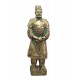 Statue Guerrier Xian Chinois, XL Résine Dorée, H 109 cm