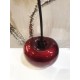 Fruit déco Céramique : Cerise Rouge Griotte Taille XL, H 16 cm (43 cm)