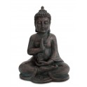 Grand Bouddha en résine, Modèle Marron cuivré, H 40 cm