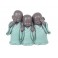 Figurine 3 Moines de la Sagesse, Collection Baby Zen, H 11 cm