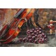 Tableau Métal 3D : Nature morte et Violon, L 100 cm