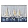 Tableau moderne Marine : Voiles & Voiliers, Métal & Peinture, L 140 cm