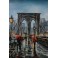 Tableau Métal 3D : Week-end à New York et Brooklyn Bridge, L 120 cm
