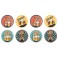 Set 8 sous-bocks Capsules : Motif Bières et Bistro, L 7,5 cm