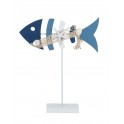 Déco murale en Bois flotté : Poisson XL, L 69 cm