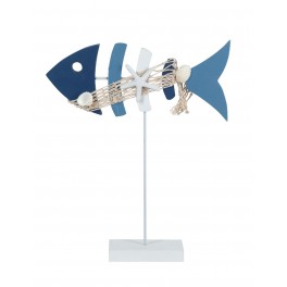 Déco murale en Bois flotté : Poisson XL, L 69 cm