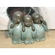 Figurine 3 Moines de la Sagesse, Collection Baby Zen, H 11 cm