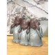 Figurine 3 Moines de la Sagesse, Collection Baby Zen, H 11 cm