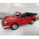 Porsche Miniature Laiton : Voiture de Sport Cabriolet, Rouge, L 25 cm