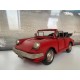 Porsche Miniature Laiton : Voiture de Sport Cabriolet, Rouge, L 25 cm