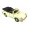 Porsche Miniature Laiton : Voiture de Sport Cabriolet, Blanc, L 25 cm
