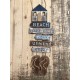Déco murale Plage et Tongs : Beach : House rules at the beach, H 62 cm