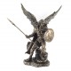 Statuette résine : L'archange Saint Michel, H 35 cm