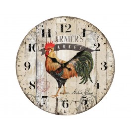 Horloge Coq 4, Diamètre 34 cm