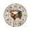 Horloge Cuisine, Modèle rétro Coq, Farmers Market, Diamètre 34 cm