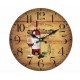 Horloge Vin MDF Beaujolais, Diam 34 cm